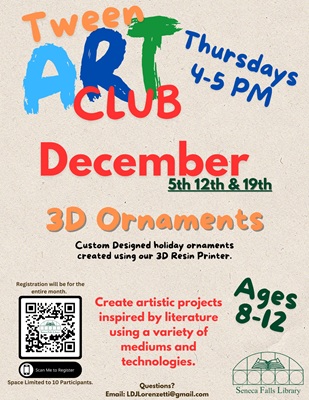 Tween Art Club (December)