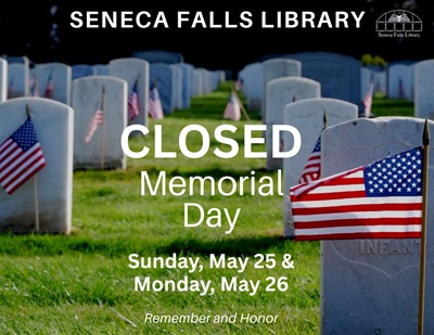 Closed May 25 & 26