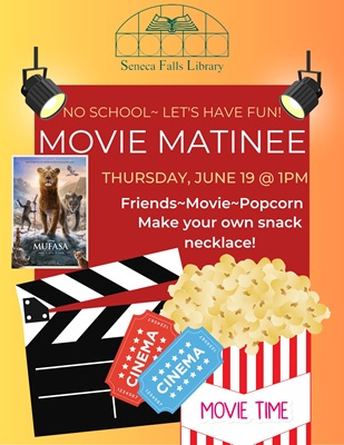 Movie Matinee with candy necklace