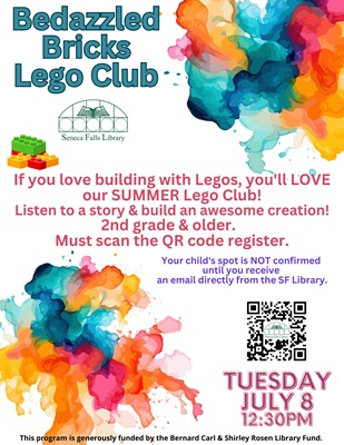 Bedazzled Bricks Lego Club (July 8)