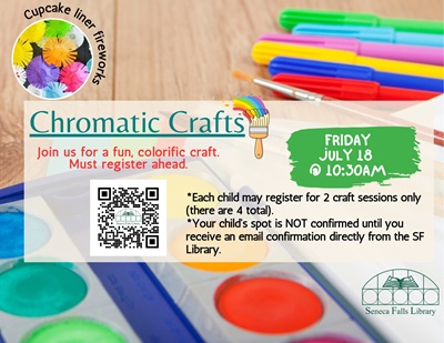 Chromatic Crafts: Cupcake Liner Fireworks (July 18)