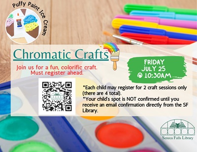 Chromatic Crafts: Puffy Paint Ice Cream (July 25)
