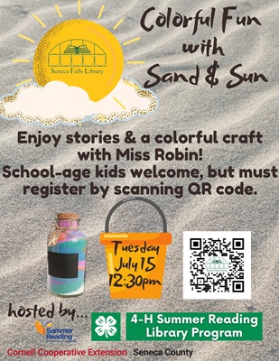 Colorful Fun with Sand and Sun (July 15)