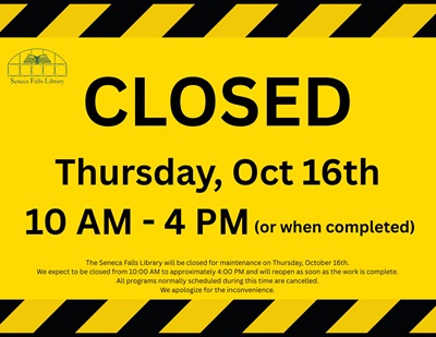 Library Closure on October 16th