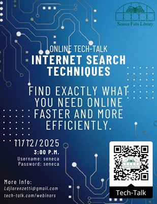 Tech-Talk: Internet Search Techniques (online)