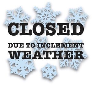 closed january 25 due to weather
