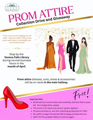 BEGINNING APRIL 1 – Prom Attire Collection Drive and Giveaway