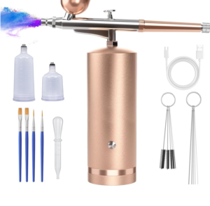 air brush kit image with gun and cleaning supplies