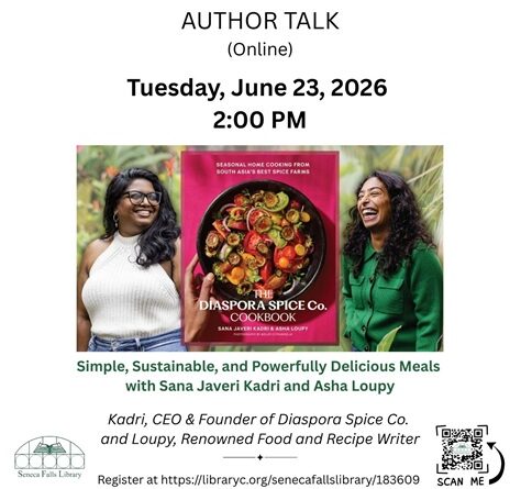 Author Talk: Diaspora Spice Co. Cookbook (online)