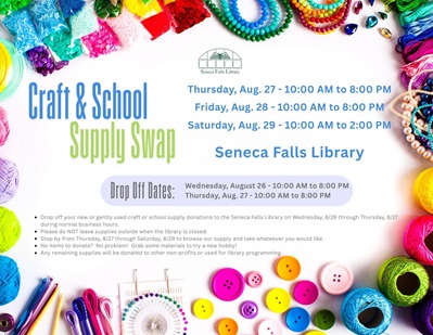 Craft Supply and School Supply Swap