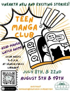 teen manga club july and august