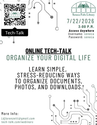 Online Tech-Talk: Organize Your Digital Life