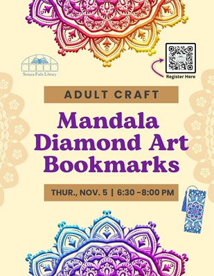 Adult Craft: Mandala Diamond Art Bookmark